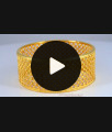 BR1992-2.8 Size Bridal Collection 2 Gram Gold Single Kada Bangle For Women