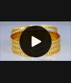 BR1993-2.4 Size One Gram Gold Rhodium Coated Bangles Bridal Collections BR1993-2.4 Size One Gram Gold Rhodium Coated Bangles Bridal Collections