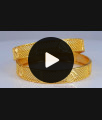 BR2006-2.6 Size One Gram Gold Bangle Bridal Wear Collection For Women BR2006-2.6 Size One Gram Gold Bangle Bridal Wear Collection For Women