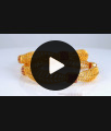 BR2019-2.4 Size One Gram Gold Bangle Leaf Design Ruby Stone Collections BR2019-2.4 Size One Gram Gold Bangle Leaf Design Ruby Stone Collections