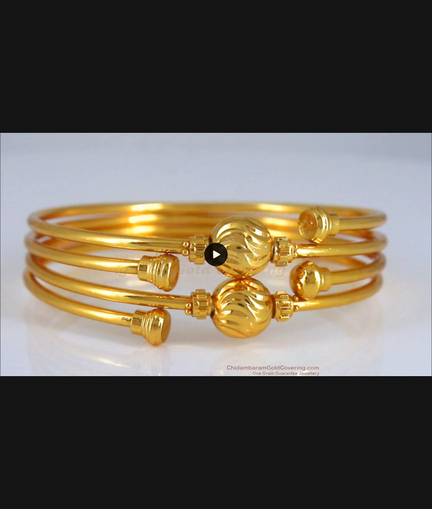 BR2023-2.8 Latest One Gram Gold Bangles Balls Design 3 Layer BR2023-2.8 Latest One Gram Gold Bangles Balls Design 3 Layer