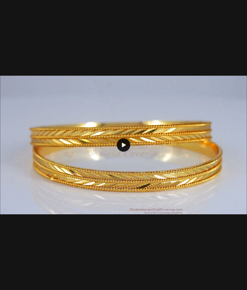 BR2032-2.4 Size Daily Wear Gold Plated Bangles For Women BR2032-2.4 Size Daily Wear Gold Plated Bangles For Women