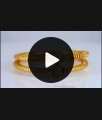BR2036-2.8 Size 1 Gram Gold Bangle White Stone Ball Pattern