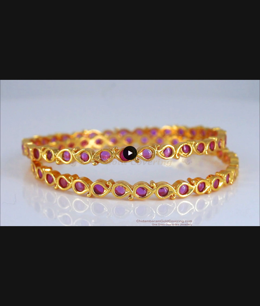 BR2038-2.4 Size Real Kemp Stone Gold Bangles Design For Women BR2038-2.4 Size Real Kemp Stone Gold Bangles Design For Women