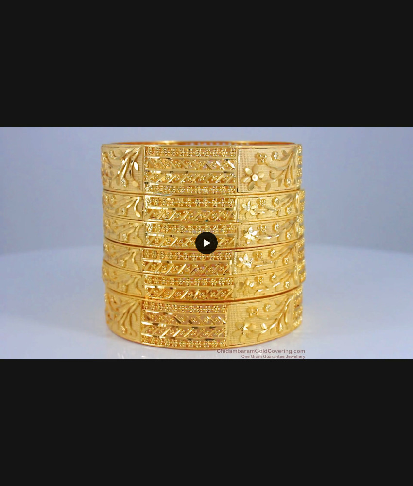 BR2041-2.4 Grand Bridal Gold Bangles Design Forming Collection