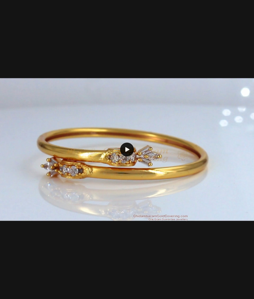 Latest One Gram Gold Bracelet With Full AD White Stone Collection BRAC296 Latest One Gram Gold Bracelet With Full AD White Stone Collection BRAC296