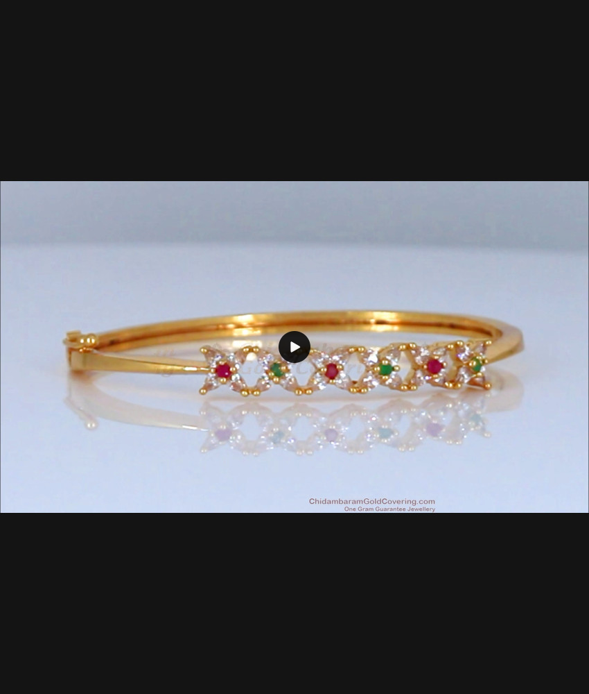 Stunning Multi Stone Open Type Bracelet For Girls BRAC303 Stunning Multi Stone Open Type Bracelet For Girls BRAC303