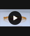 New Trendy Ruby White Stone Gold Open Type Bracelet BRAC312
