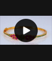 Fascinating Flower Design Ruby Emerald Stone Gold Bracelets BRAC374 Fascinating Flower Design Ruby Emerald Stone Gold Bracelets BRAC374