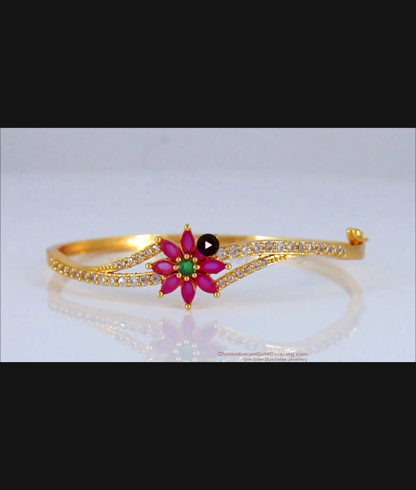 Latest Ruby Stone Gold Bracelets For Party Wear Collections BRAC400 Latest Ruby Stone Gold Bracelets For Party Wear Collections BRAC400