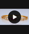 Stunning Ruby Diamond Stone Open Type Gold Bracelet BRAC483