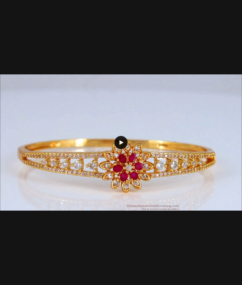 Elegant Ruby Stone Open Type Gold Bracelet Collections BRAC484 Elegant Ruby Stone Open Type Gold Bracelet Collections BRAC484
