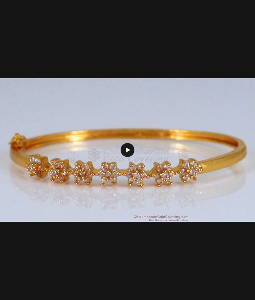 Diamond Stone Gold Bracelet Open Type BRAC488 Diamond Stone Gold Bracelet Open Type BRAC488