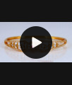 Modern Oval Shape CZ Stone Gold Bracelet Open Type BRAC493 Modern Oval Shape CZ Stone Gold Bracelet Open Type BRAC493