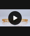 Elegant Emerald Stone Gold Bracelet Lock Type BRAC531