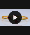 Floral One Gram Gold Plated Bracelet Ruby Green Stone BRAC560