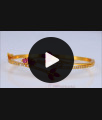 Open Type Bracelet One Gram Gold Ruby White Stone Jewelry BRAC563