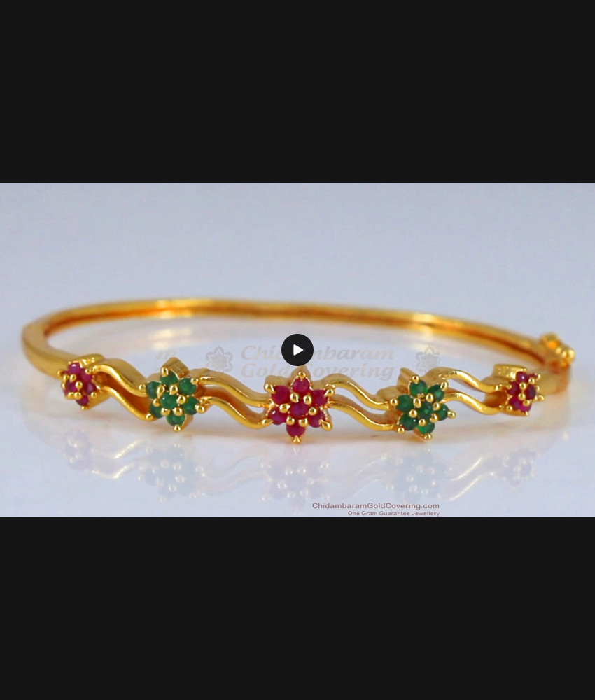 Emerald Ruby Stone Gold Imitation Bracelet Shop Online BRAC624 Emerald Ruby Stone Gold Imitation Bracelet Shop Online BRAC624