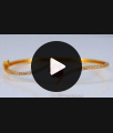 Stylish One Gram Gold Bracelet Curved Pattern BRAC632