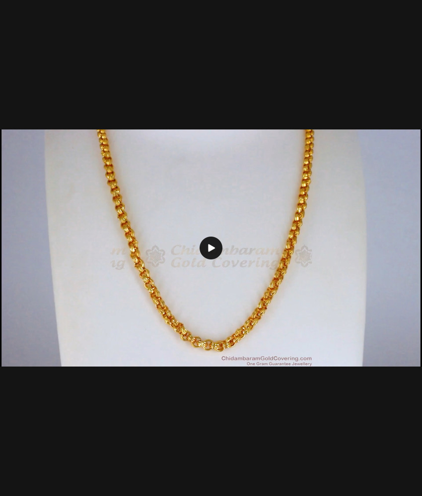 Link Design Gold Plated Short Chains For Mens CHNS1078 Link Design Gold Plated Short Chains For Mens CHNS1078
