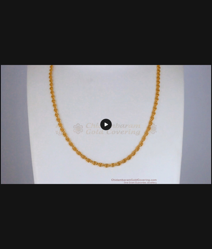 Spiral Gold Plated Short Chain Regular Use CHNS1103