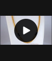 CHRT51 S-Type Gold Long Chain with Black Crystals For Ladies Daily Wear CHRT51 S-Type Gold Long Chain with Black Crystals For Ladies Daily Wear