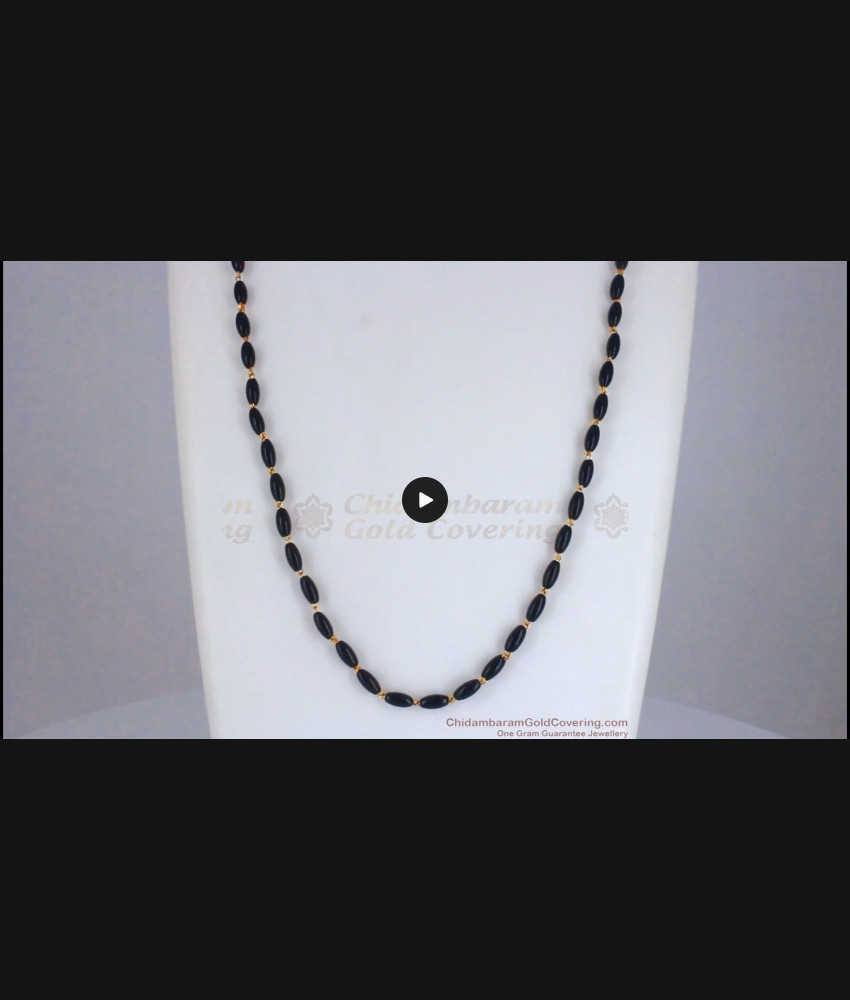 CKMN107 Attractive Black Pellets Gold Chain Designs Shop Online CKMN107 Attractive Black Pellets Gold Chain Designs Shop Online