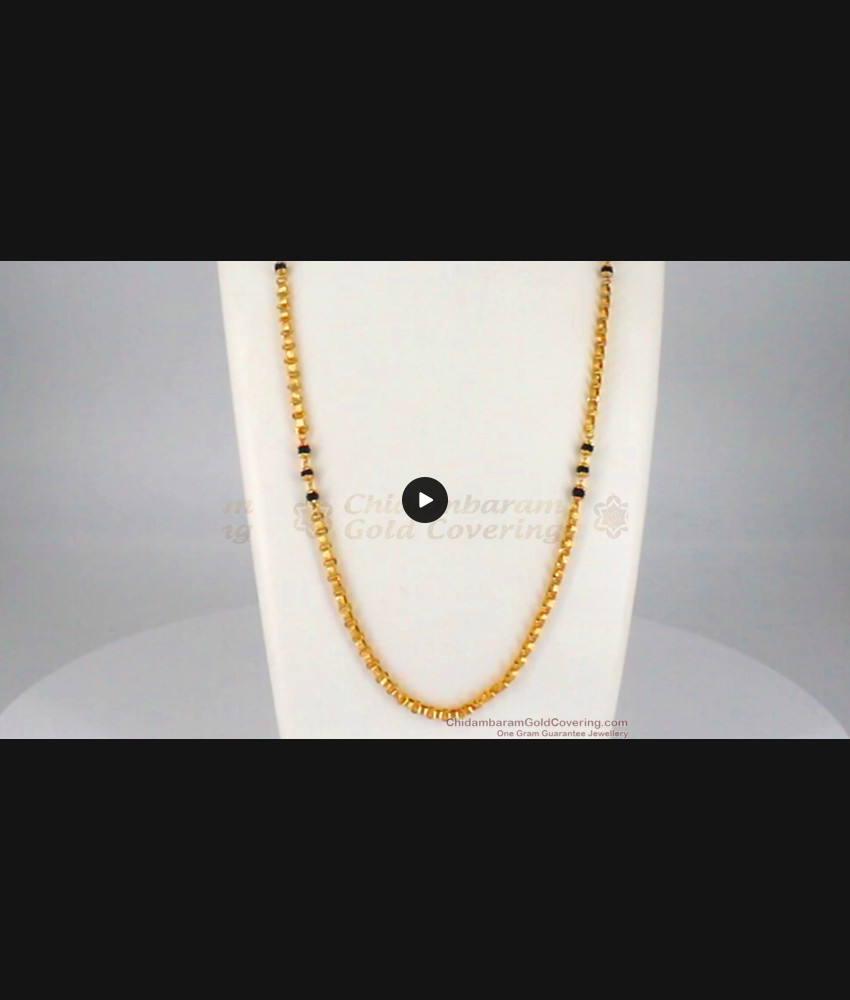 CKMN73 - Mixed Black Crystal Design Gold Beads Daily Wear Chain Collections CKMN73 - Mixed Black Crystal Design Gold Beads Daily Wear Chain Collections
