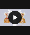Gold Jimiki Design Impon Earrings For Wedding Wear ER2221 Gold Jimiki Design Impon Earrings For Wedding Wear ER2221