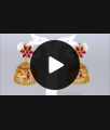New Model Big Gold Jhumki Ruby Stone Earring ER2324 New Model Big Gold Jhumki Ruby Stone Earring ER2324