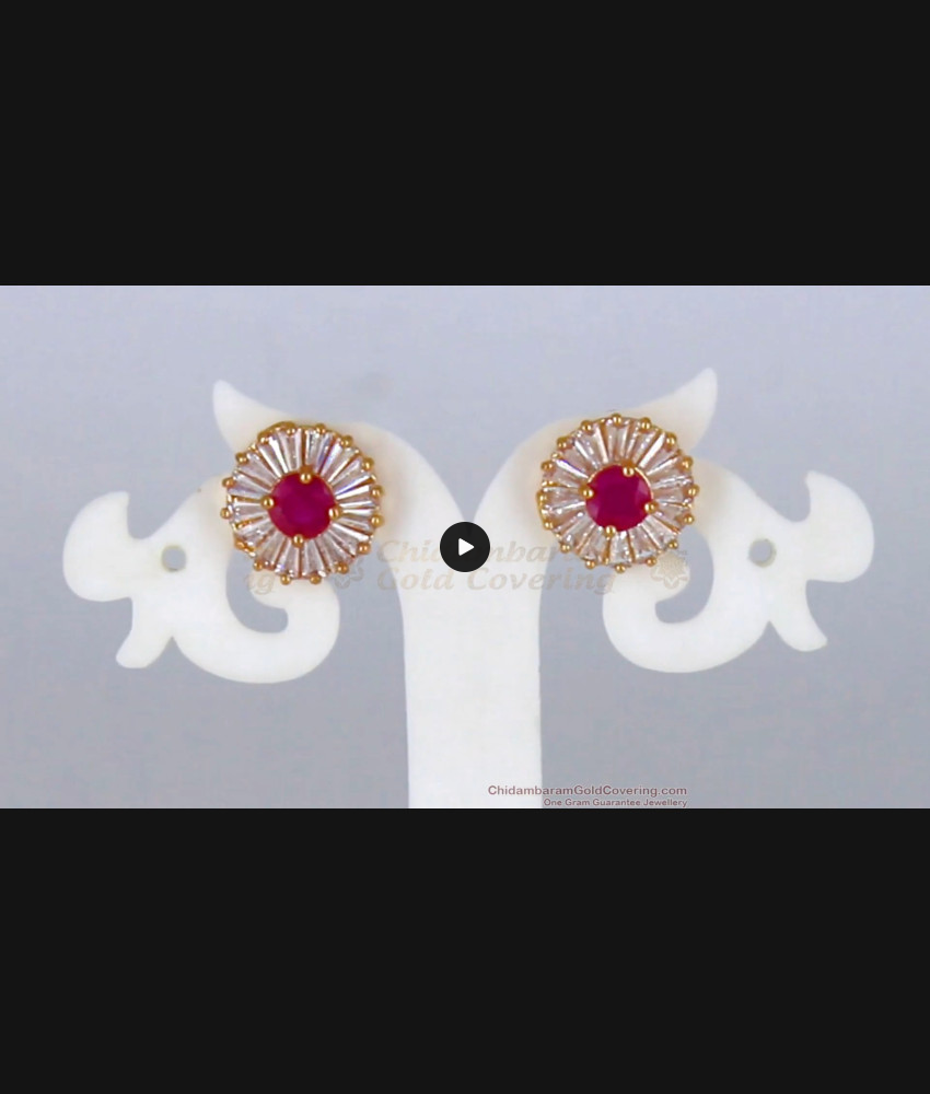 Simple Gold Stud Type Earrings For Daily Wear ER2325 Simple Gold Stud Type Earrings For Daily Wear ER2325