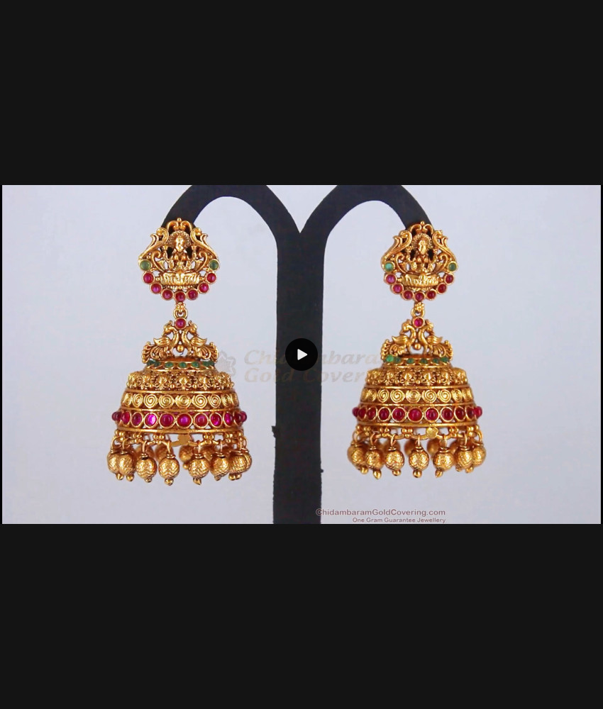 Grand Bridal Wear Original Antique Big Jimiki Earrings ER2727 Grand Bridal Wear Original Antique Big Jimiki Earrings ER2727
