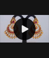 New Arrivals Ruby Stone Dangler Matt Antique Chandbali Earrings ER2741 New Arrivals Ruby Stone Dangler Matt Antique Chandbali Earrings ER2741