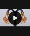 Traditional Lakshmi Design Dangler Matt Antique Chandbali Earrings ER2743 Traditional Lakshmi Design Dangler Matt Antique Chandbali Earrings ER2743