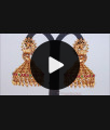 Grand Bridal Wear Antique Earring Nagas Jewellery Collections ER2836