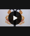 Ruby Emerald Stone Chandabali Design Antique Earring ER2842