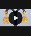 Trendy One Gram Gold Jhumkas Earring Bridal Wear ER3275 Trendy One Gram Gold Jhumkas Earring Bridal Wear ER3275