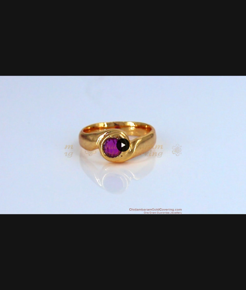 Simple Daily Wear Original Impon Finger Ring Collections Gati Stone FR1078