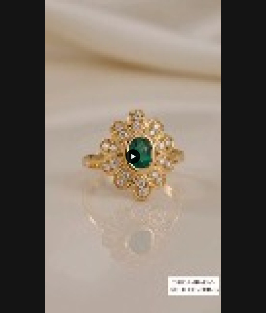 High Quality Emerald Stone Diamond Ring Floral Design FR1731 High Quality Emerald Stone Diamond Ring Floral Design FR1731