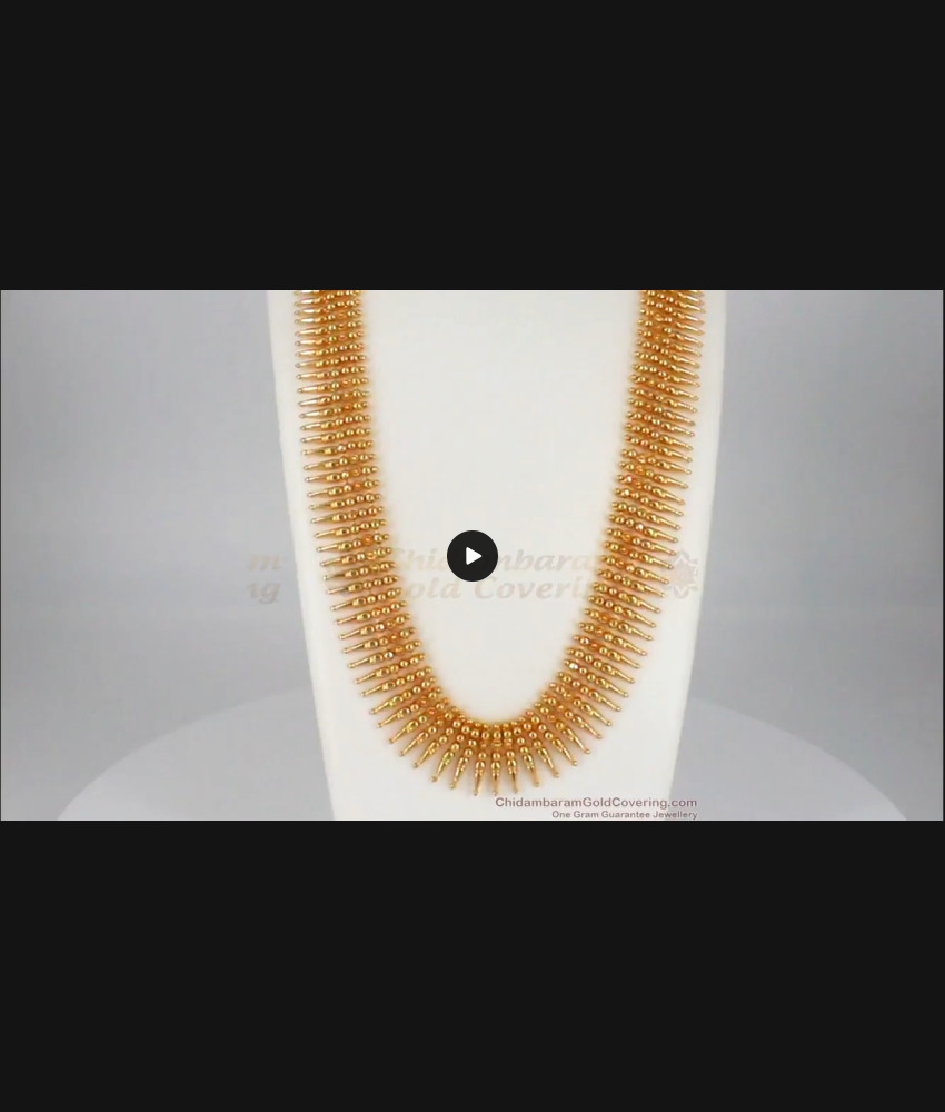 Mullai Poo One Gram Gold Haaram Design For Women Buy Online HR1755 Mullai Poo One Gram Gold Haaram Design For Women Buy Online HR1755