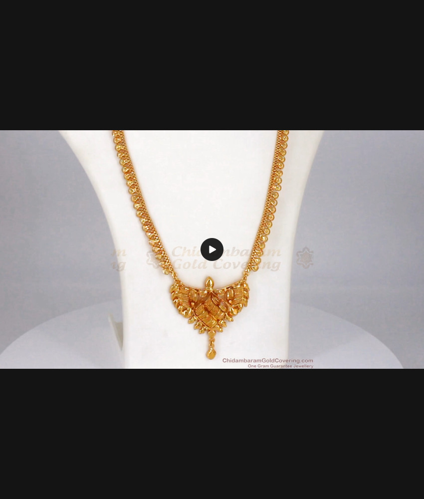 Calcutta Design Leaf Type One Gram Gold Haram Design HR1800 Calcutta Design Leaf Type One Gram Gold Haram Design HR1800