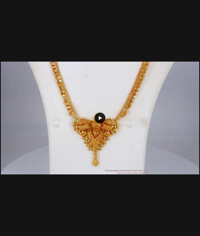 Latest Calcutta Design Gold Haram For Party Wear HR1837 Latest Calcutta Design Gold Haram For Party Wear HR1837