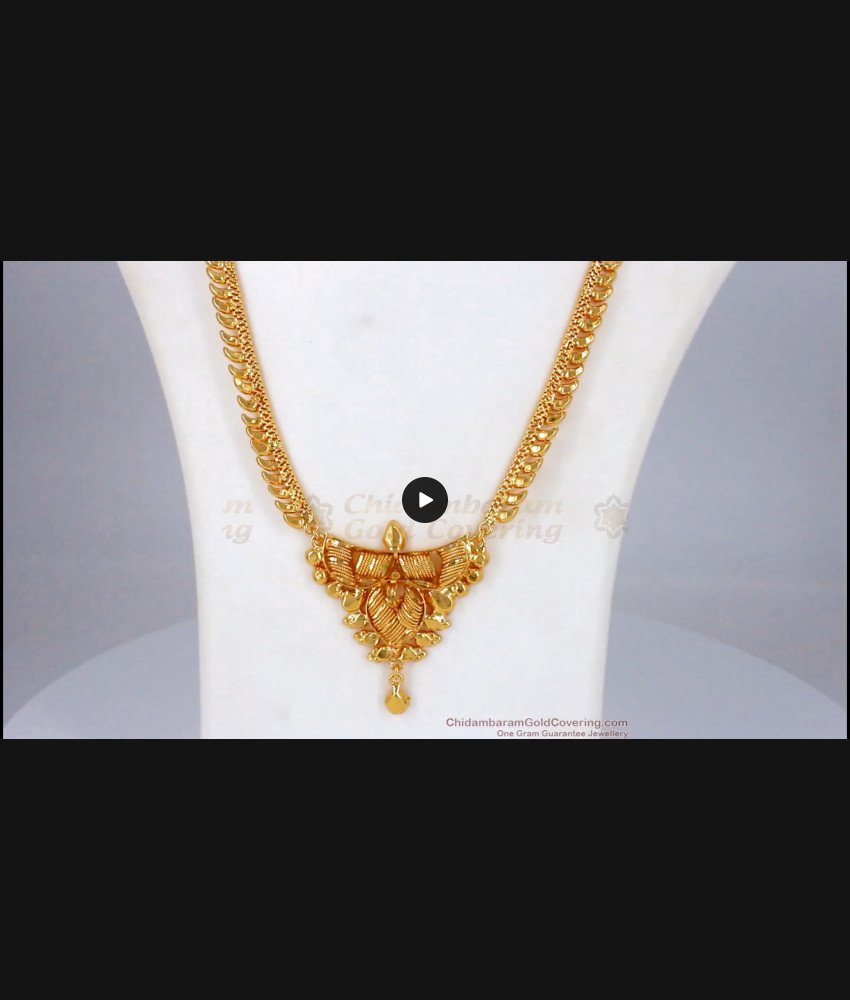 Traditional Calcutta Design One Gram Gold Haram For Wedding HR1838 Traditional Calcutta Design One Gram Gold Haram For Wedding HR1838