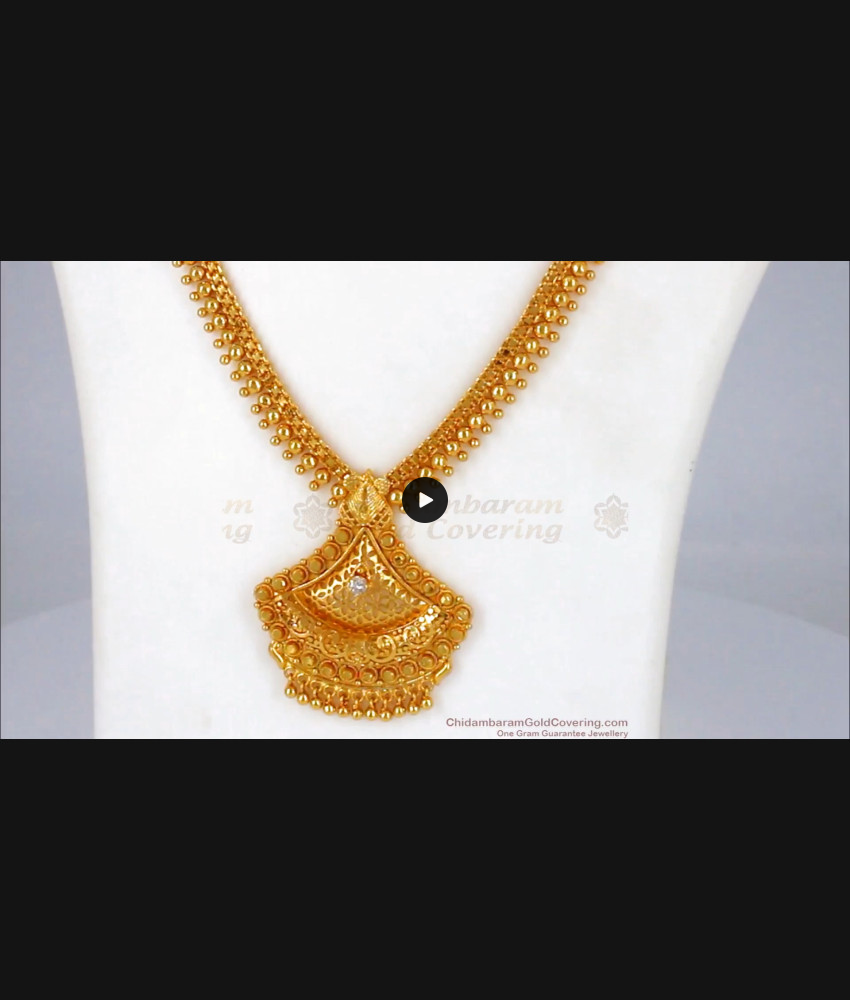 Handcrafted Design One Gram Gold Haram Bridal Jewelry HR1848 Handcrafted Design One Gram Gold Haram Bridal Jewelry HR1848
