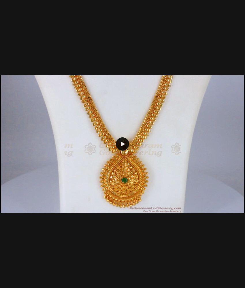 New Arrival One Gram Gold Haram Collections For Bridal Wear HR1951 New Arrival One Gram Gold Haram Collections For Bridal Wear HR1951