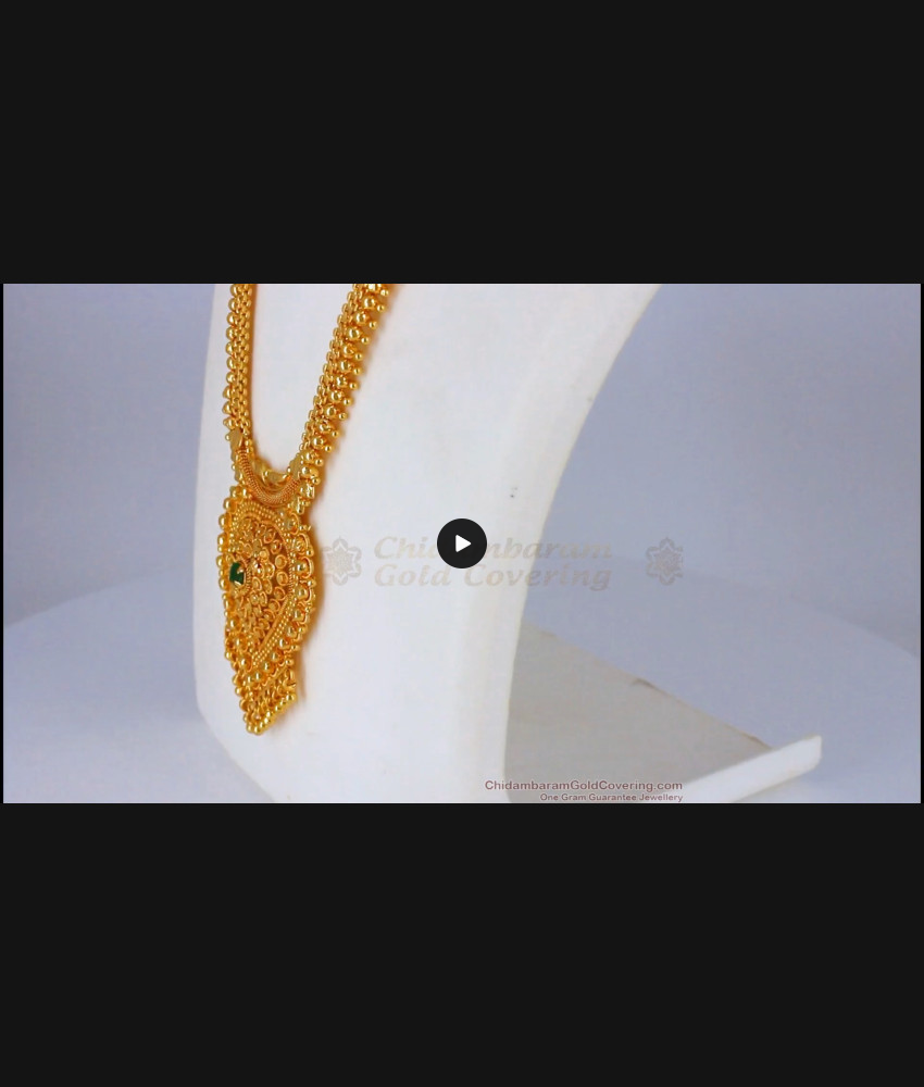 Beautiful Gold Haram Necklace Combo Set For Wedding Collection HR1954 Beautiful Gold Haram Necklace Combo Set For Wedding Collection HR1954
