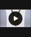 AD Stone Forming Black Beads Gold Mangalsutra Shop Online HR2061 AD Stone Forming Black Beads Gold Mangalsutra Shop Online HR2061