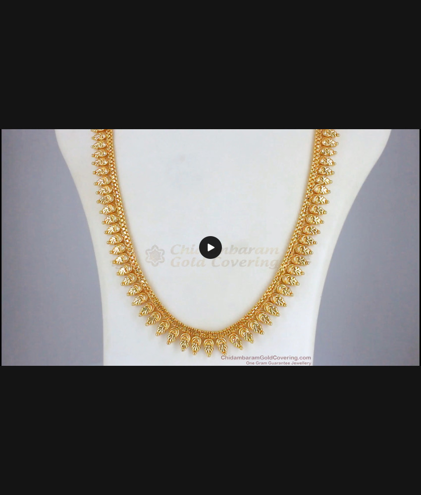 Latest Mullai Poo One Gram Gold Haram Imitation Jewelry HR2208
