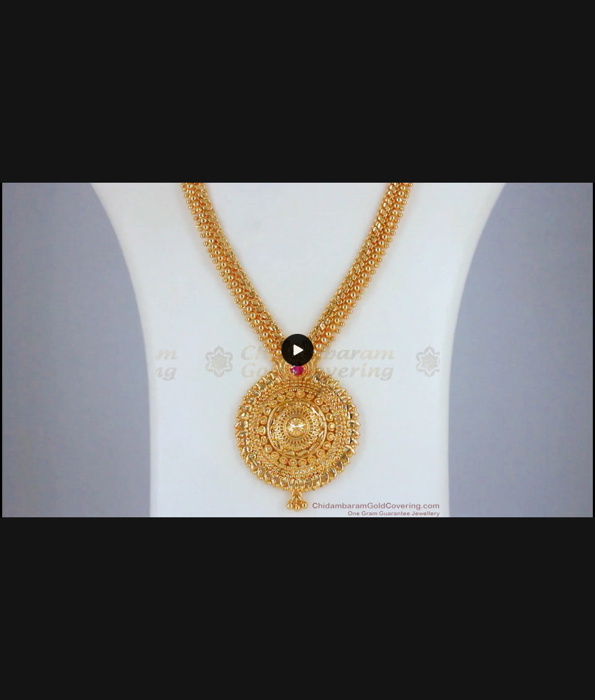 Simple Real Gold Pattern Haram Design Ruby Stone Shop Online HR2301 Simple Real Gold Pattern Haram Design Ruby Stone Shop Online HR2301