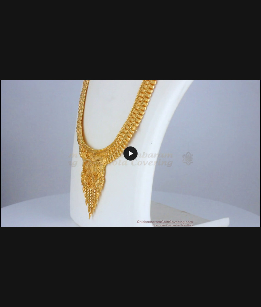 Grand Kolkata Design Forming Gold Haram Bridal Set HR2323 Grand Kolkata Design Forming Gold Haram Bridal Set HR2323